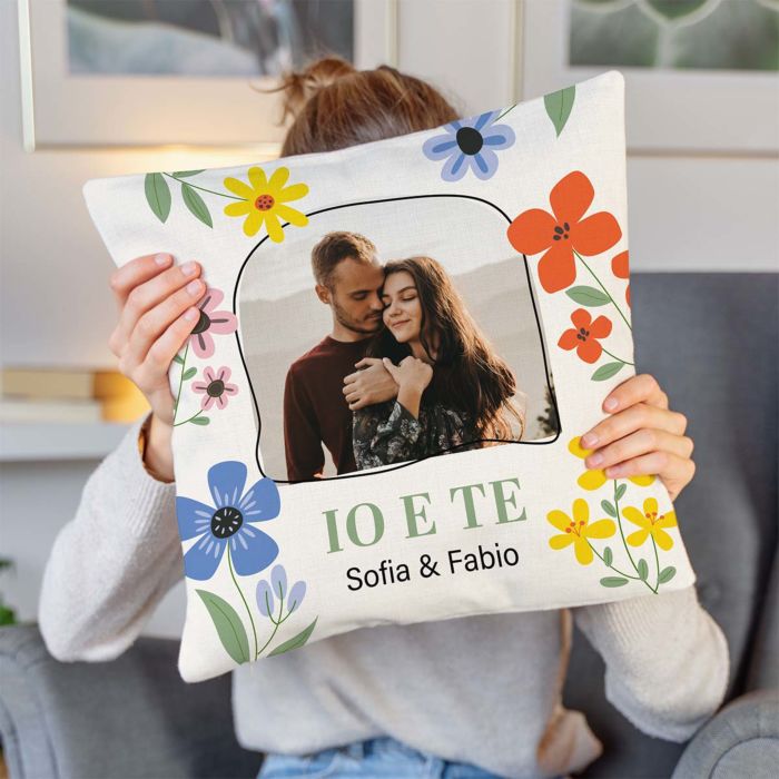Federa per Cuscino Personalizzata con Foto e Testo