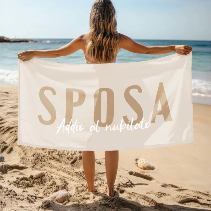 Telo Mare Personalizzato con Testo