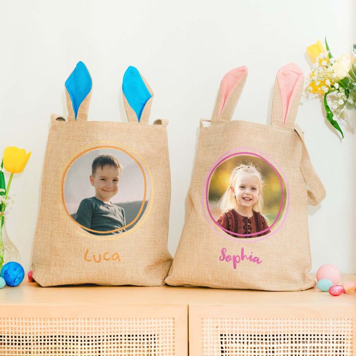 Cestino di Pasqua Personalizzato con Foto e Nome